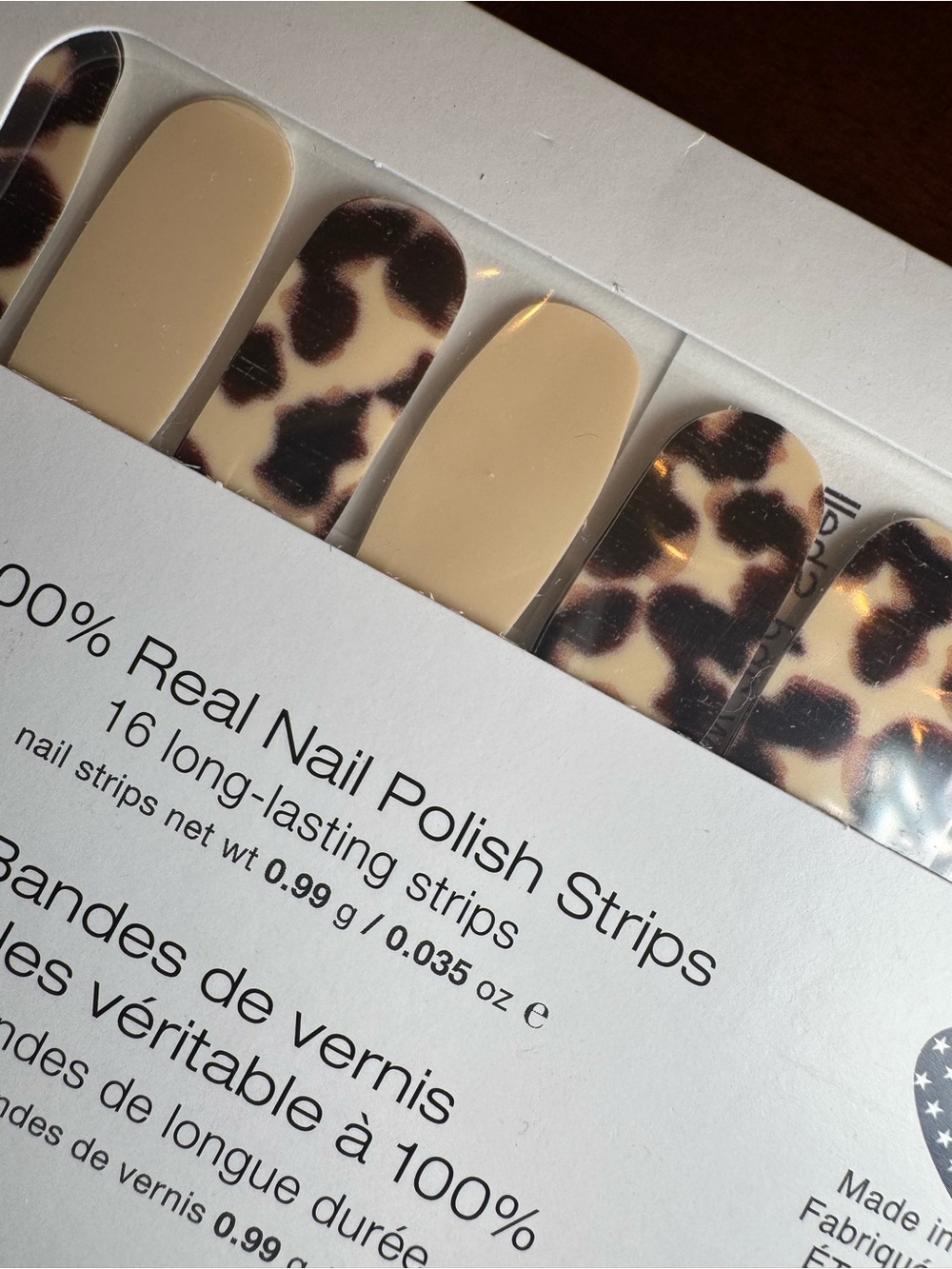 Color Street Beige & Leopard Nail Strips